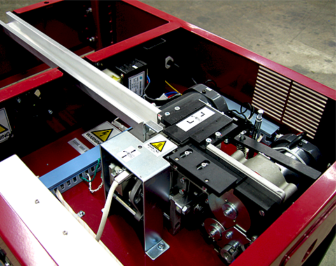 Inside of Dynaric DF30 Strapping Machine